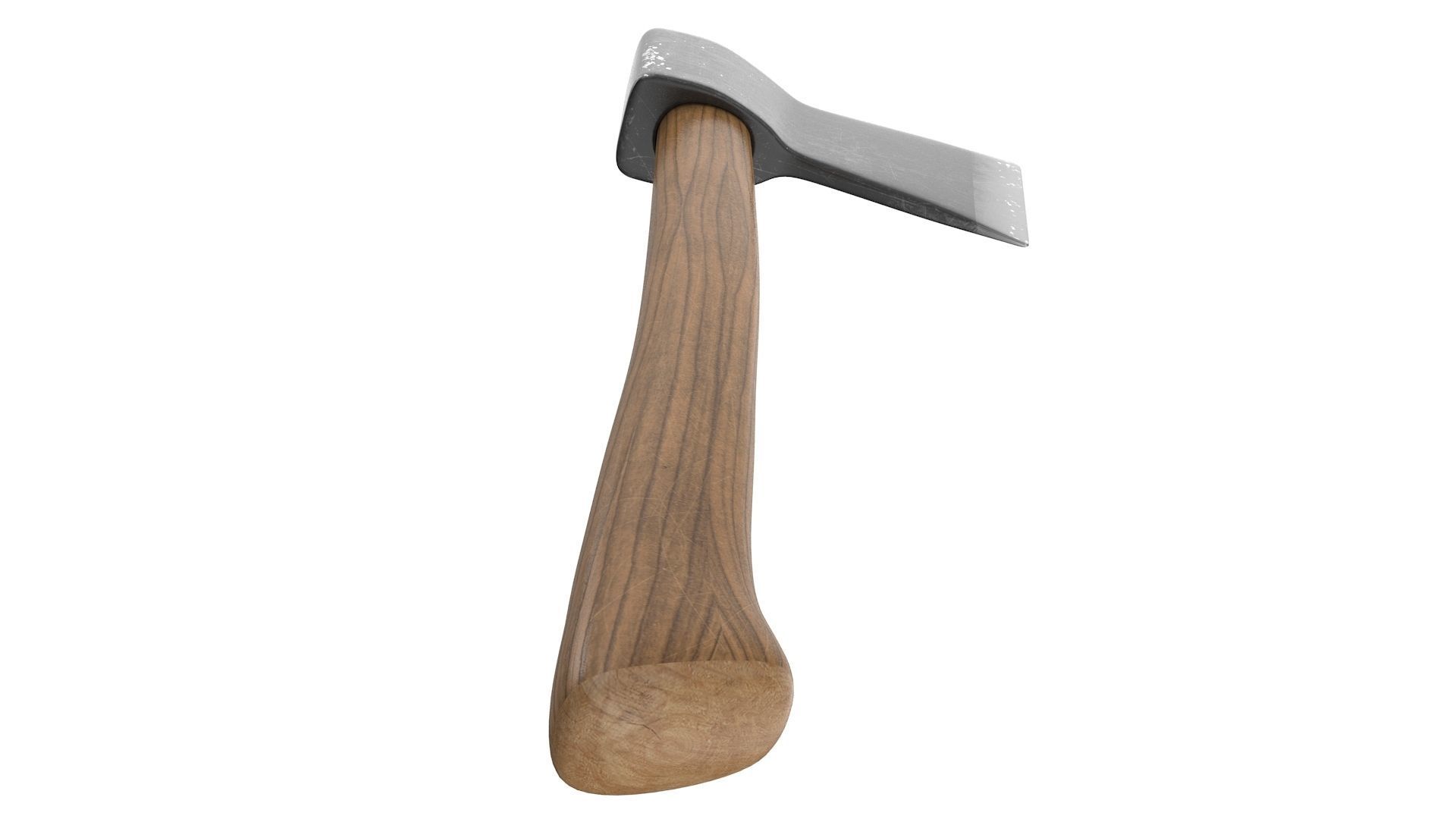 Old Axe Low-poly 3D model_5