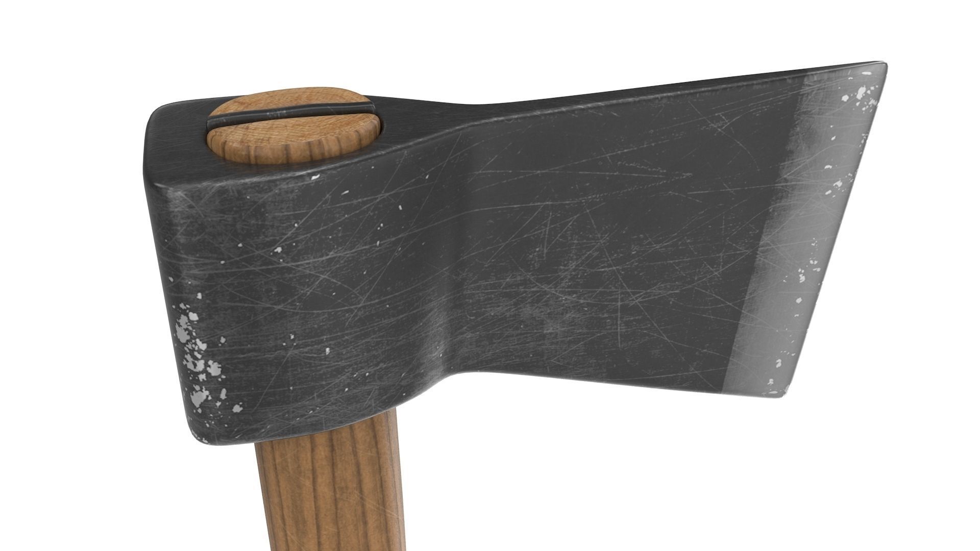 Old Axe Low-poly 3D model_6