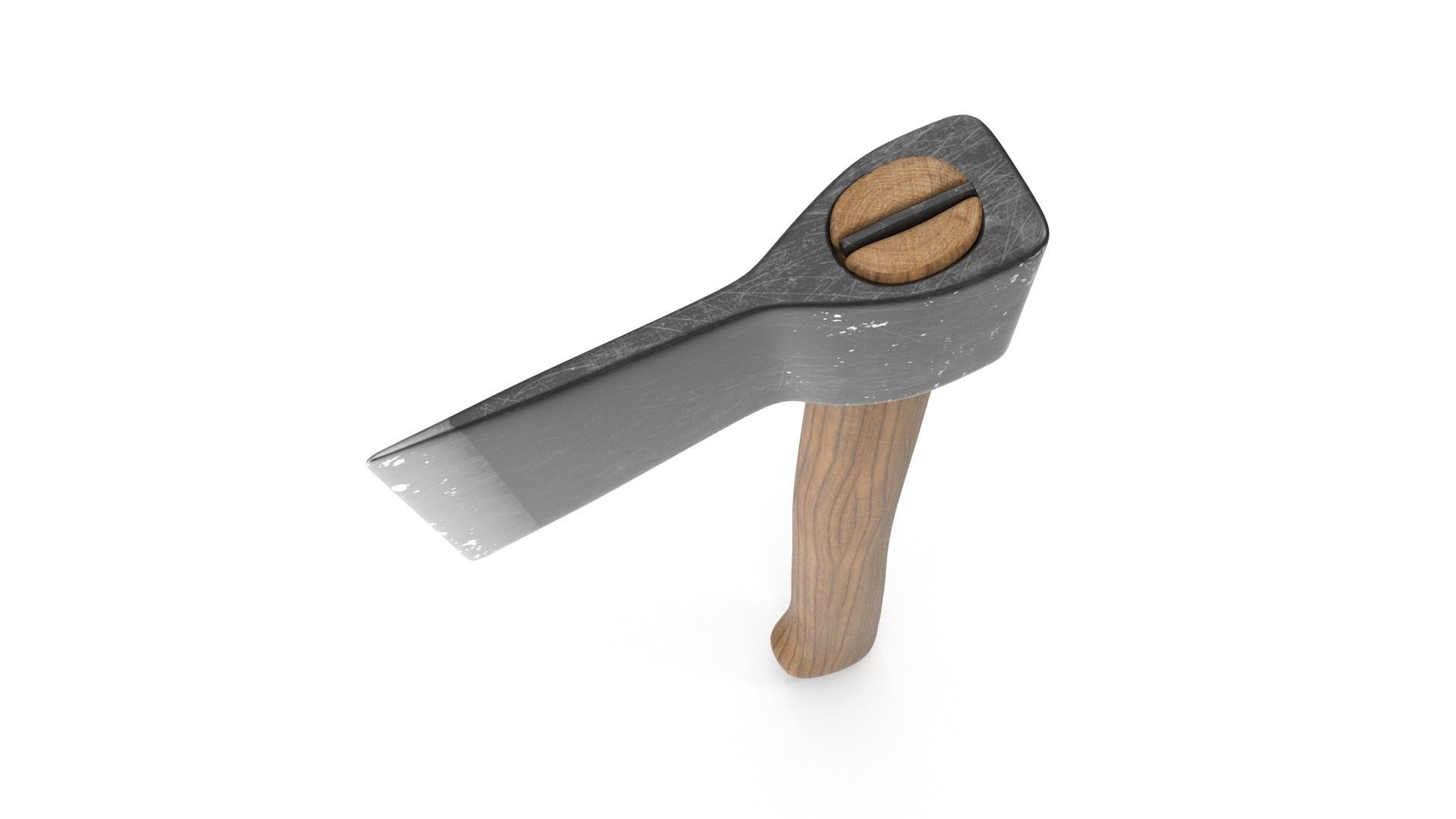 Old Axe Low-poly 3D model_4