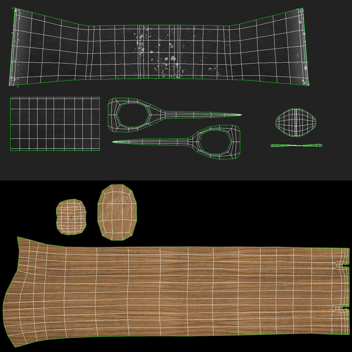Old Axe Low-poly 3D model_10