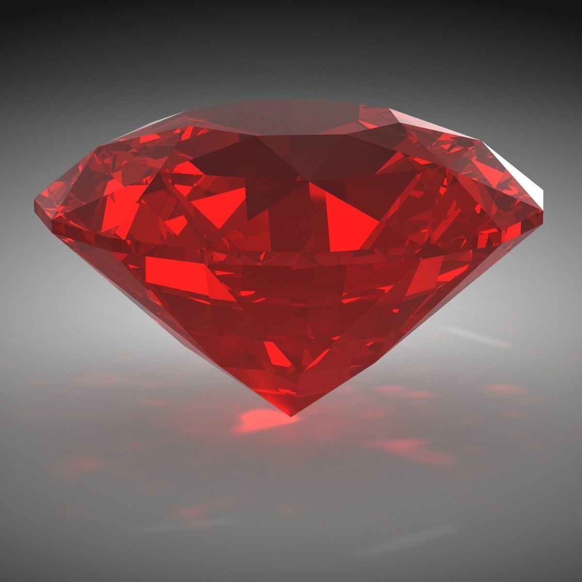 Diamond Low-poly 3D model_1
