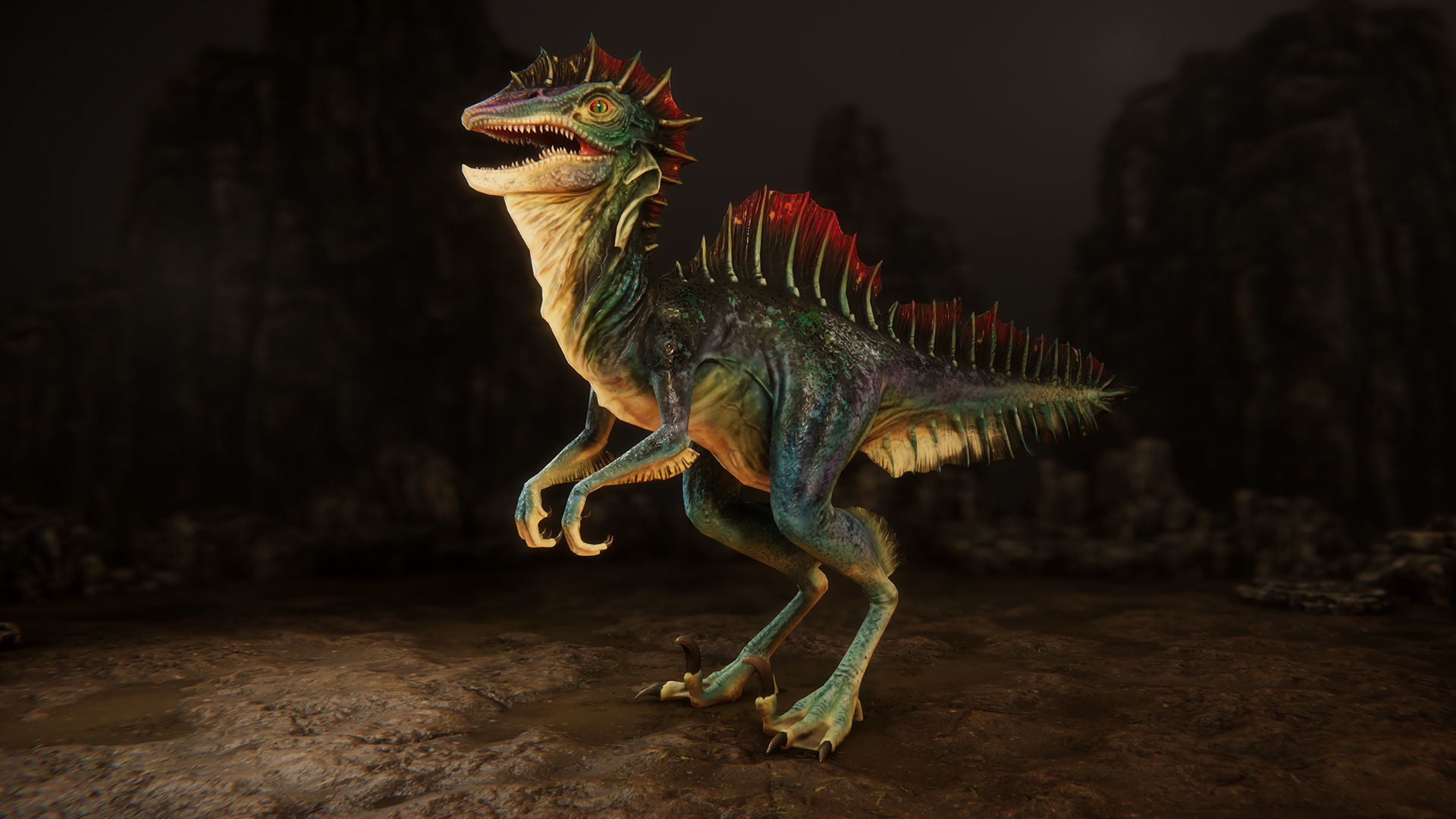 Raptors pack Low-poly 3D model_8