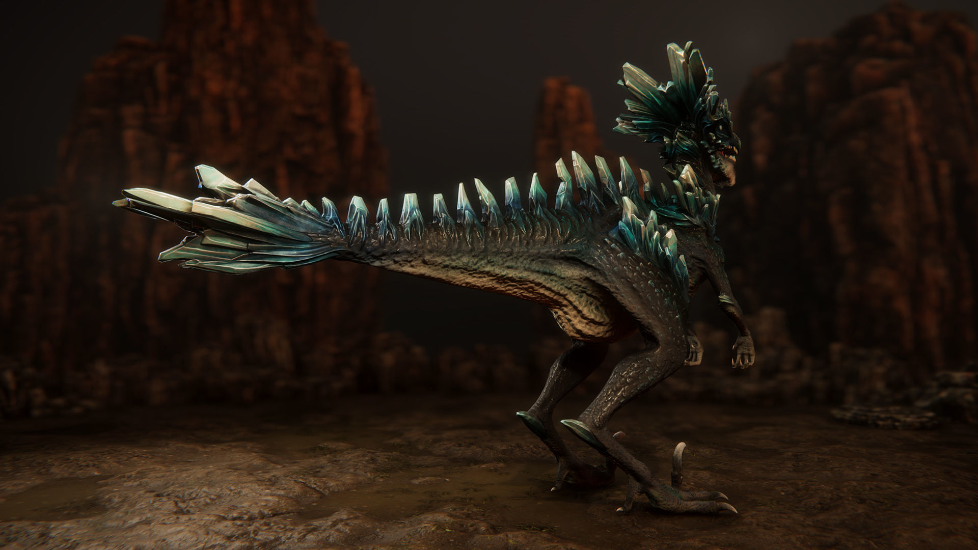 Raptors pack Low-poly 3D model_7