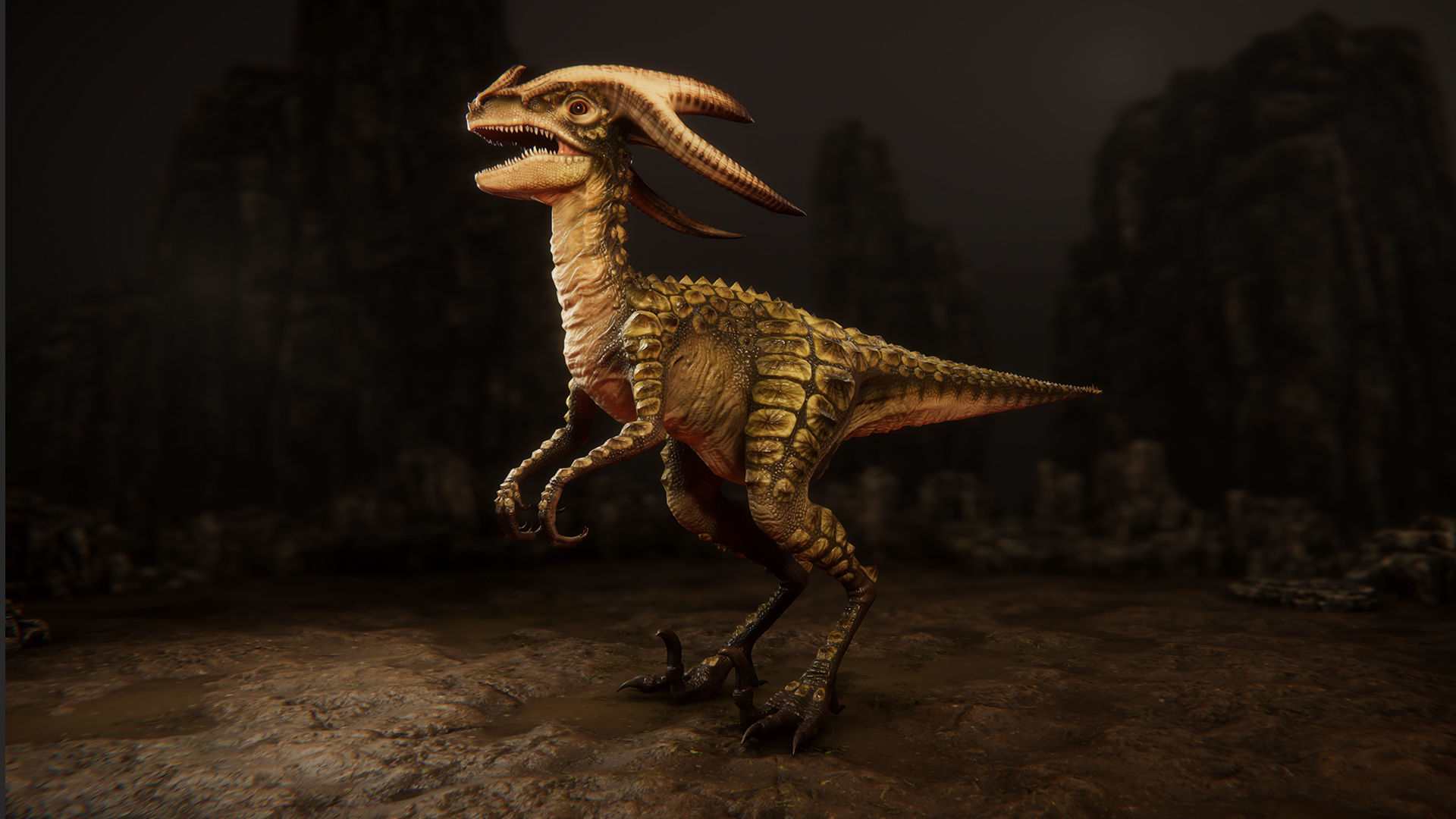 Raptors pack Low-poly 3D model_4