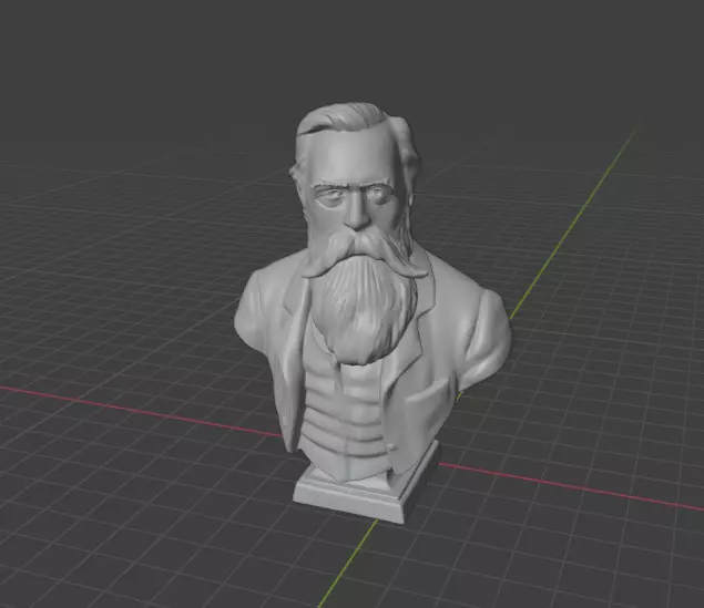 Friedrich Engels 3D print model_14