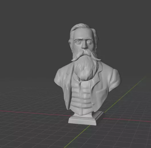 Friedrich Engels 3D print model_22