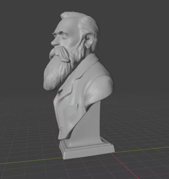 Friedrich Engels 3D print model_28