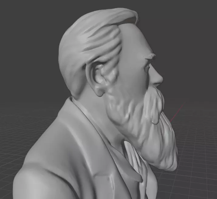 Friedrich Engels 3D print model_18