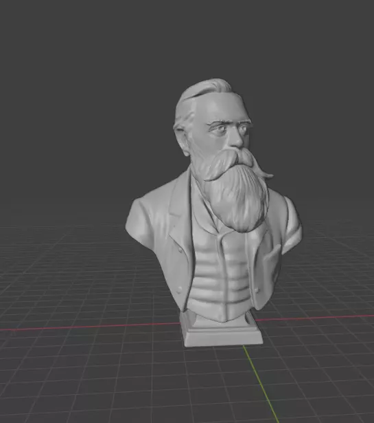 Friedrich Engels 3D print model_9