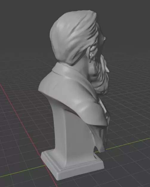 Friedrich Engels 3D print model_6