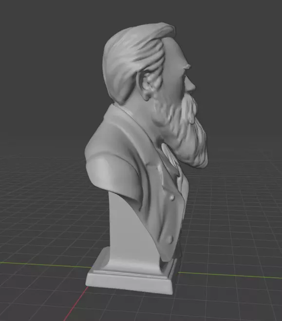 Friedrich Engels 3D print model_5