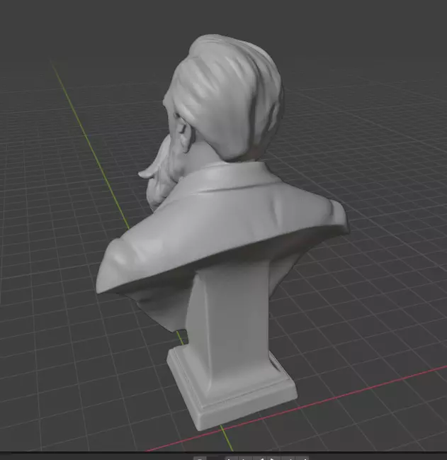 Friedrich Engels 3D print model_2