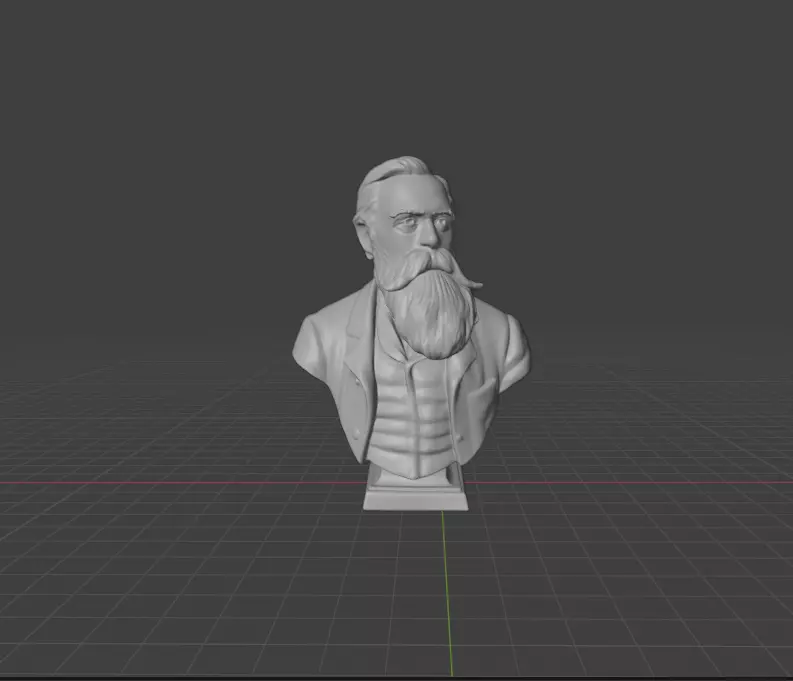 Friedrich Engels 3D print model_11