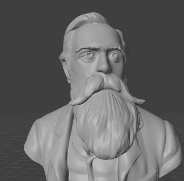 Friedrich Engels 3D print model_15