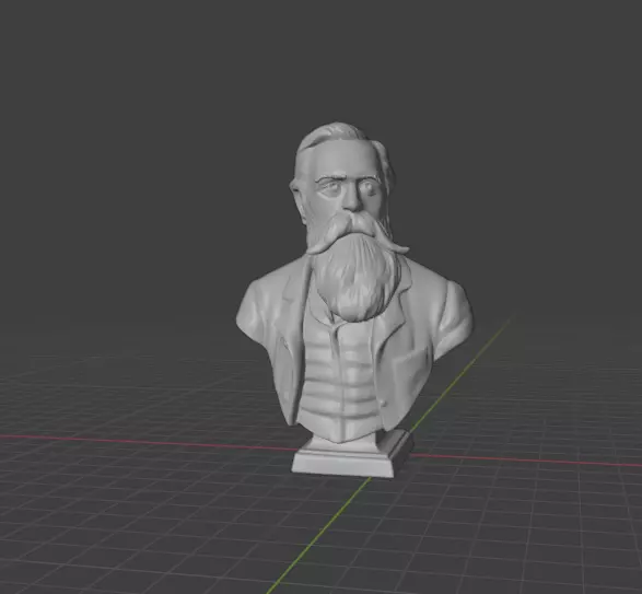 Friedrich Engels 3D print model_13