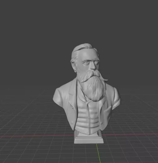 Friedrich Engels 3D print model_10