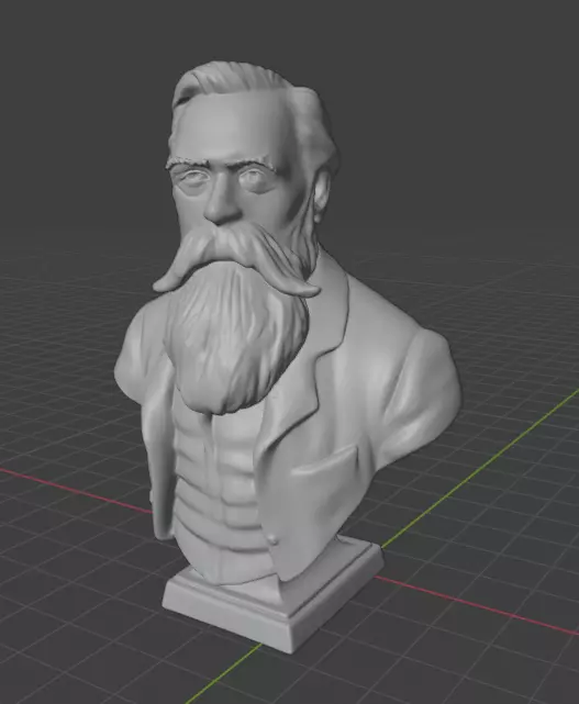 Friedrich Engels 3D print model_26