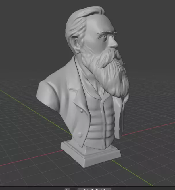 Friedrich Engels 3D print model_7