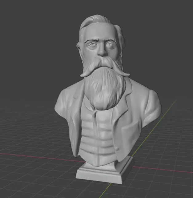 Friedrich Engels 3D print model_23