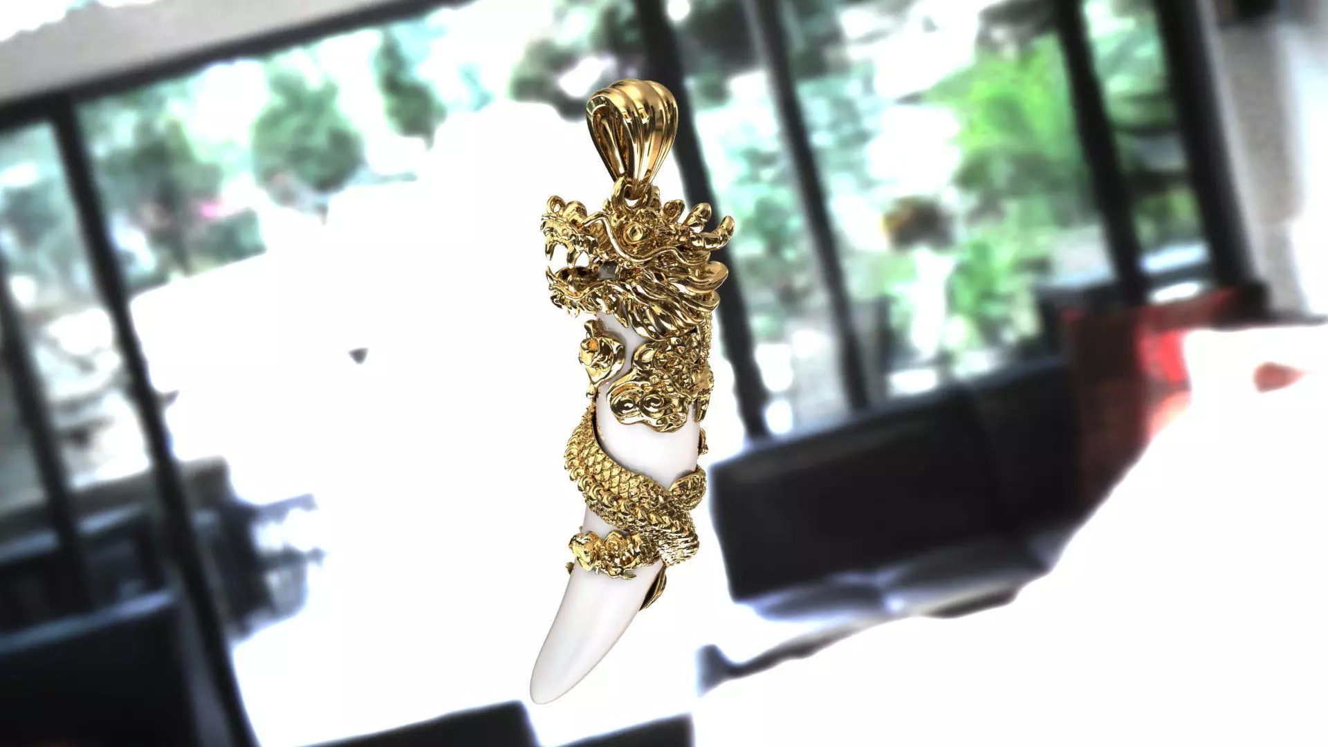 Necklace 3D Printing Dragon Model 2 3D print model_0