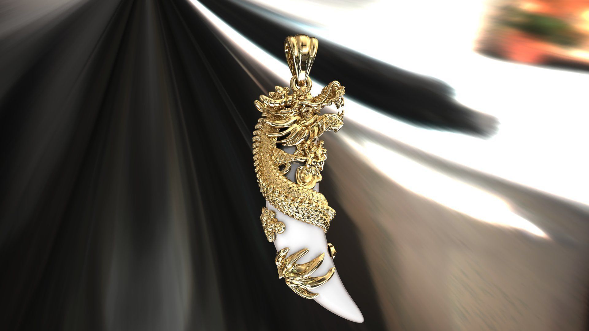 Necklace 3D Printing Dragon Model 2 3D print model_5