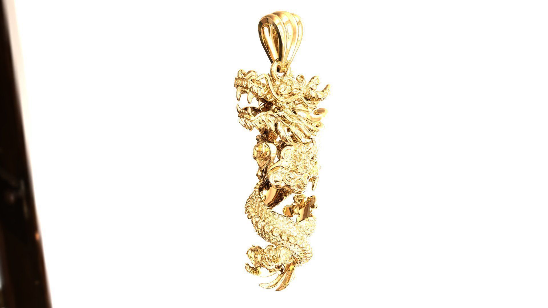 Necklace 3D Printing Dragon Model 2 3D print model_6