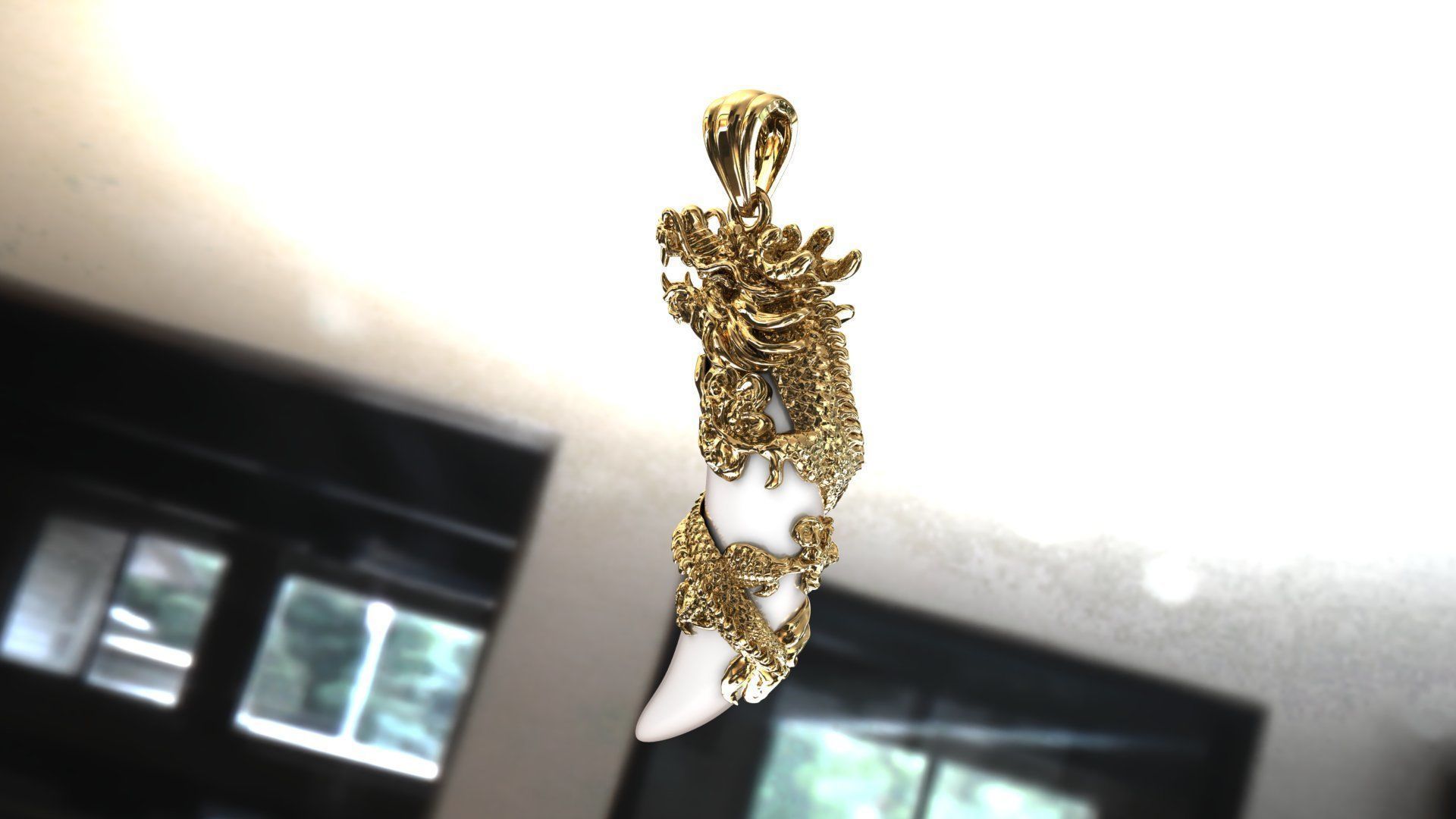 Necklace 3D Printing Dragon Model 2 3D print model_3