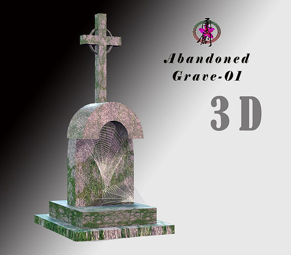 Abandoned Grave-01 Low-poly 3D model