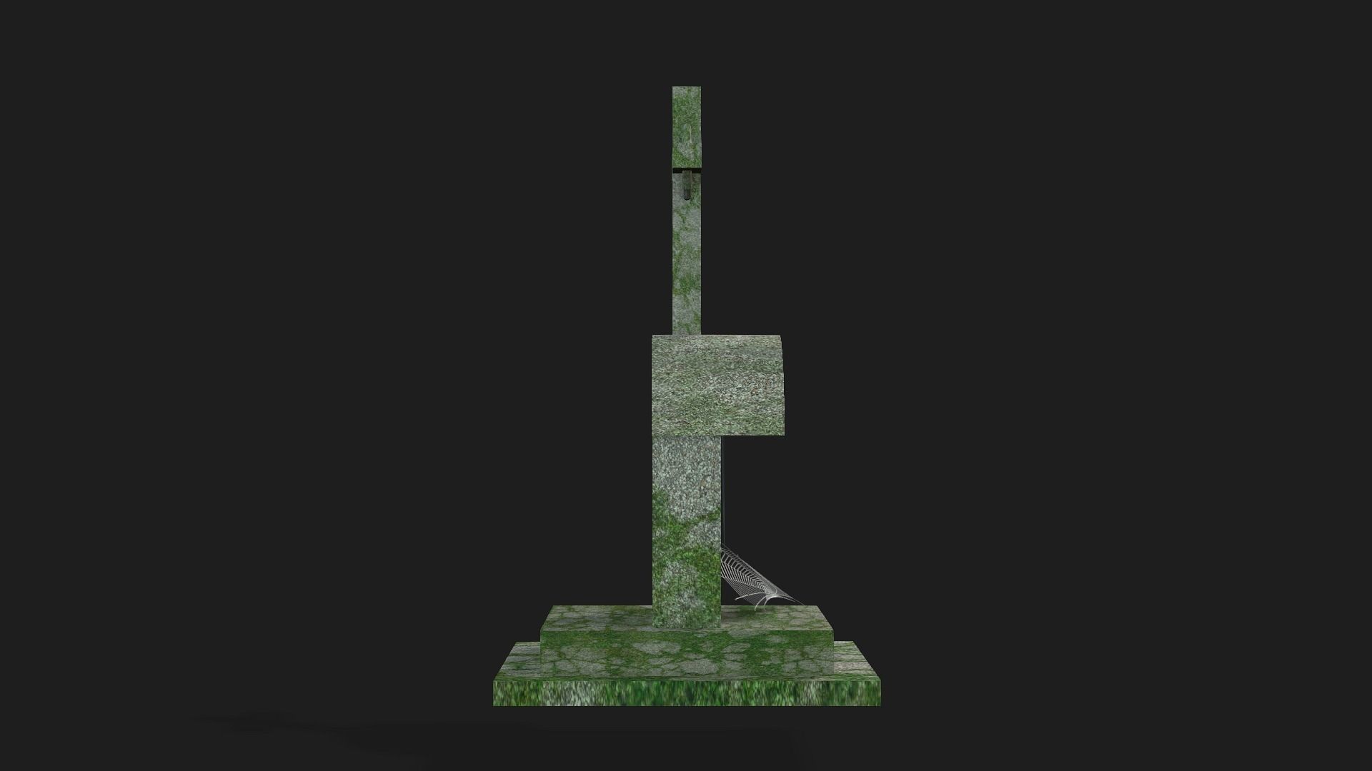 Abandoned Grave-01 Low-poly 3D model_6