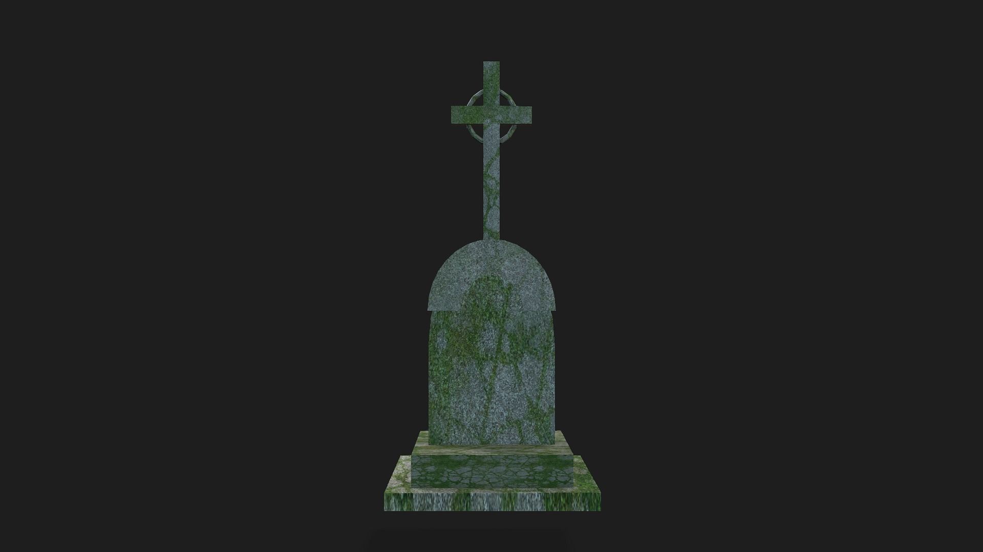 Abandoned Grave-01 Low-poly 3D model_7