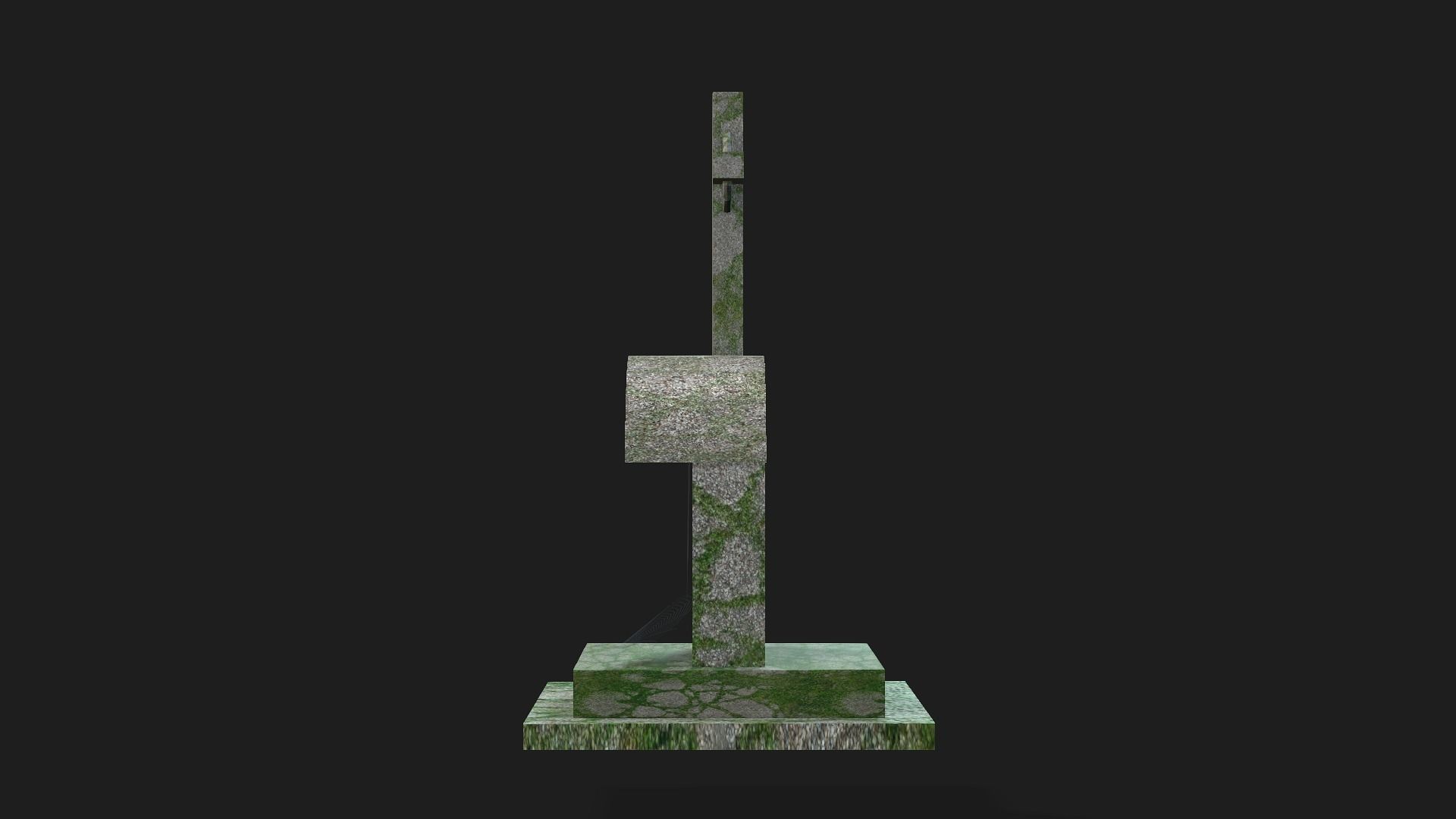 Abandoned Grave-01 Low-poly 3D model_5