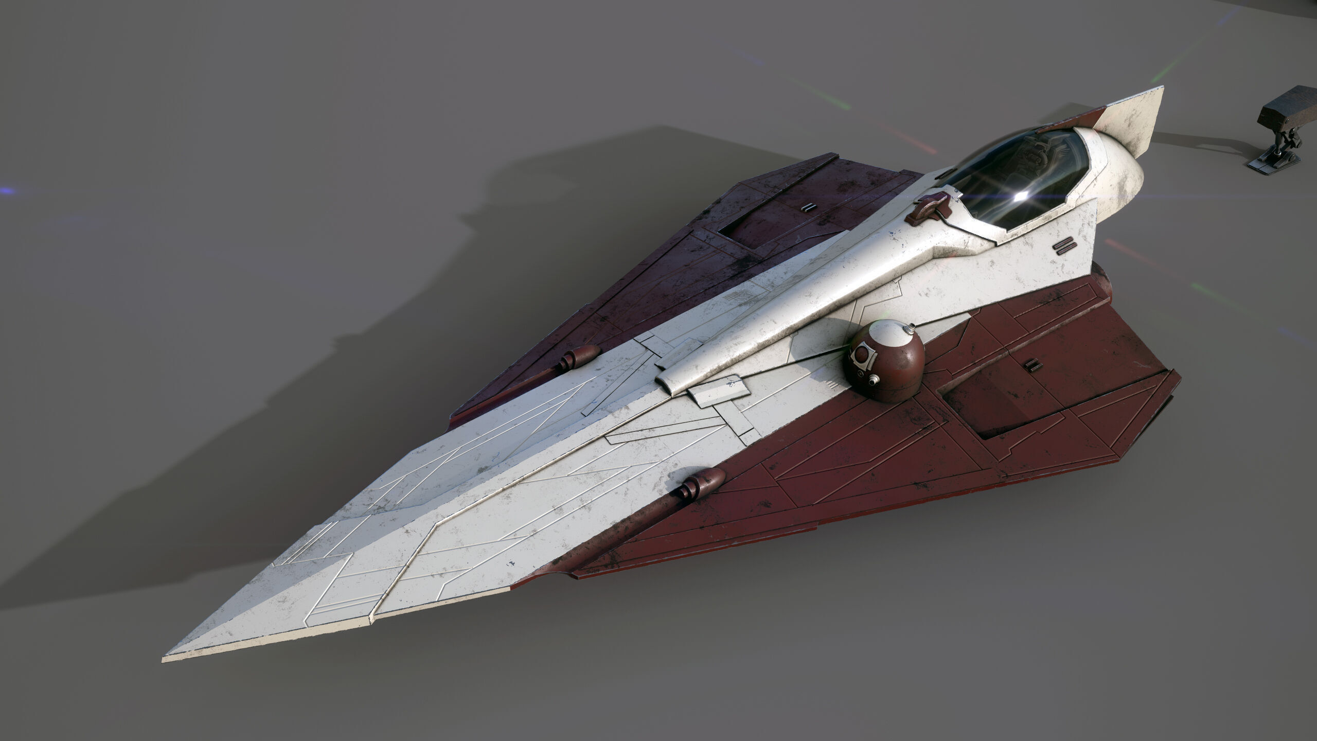 Star Wars Jedi Starfighter - Maul s Revenge Low-poly 3D model_10