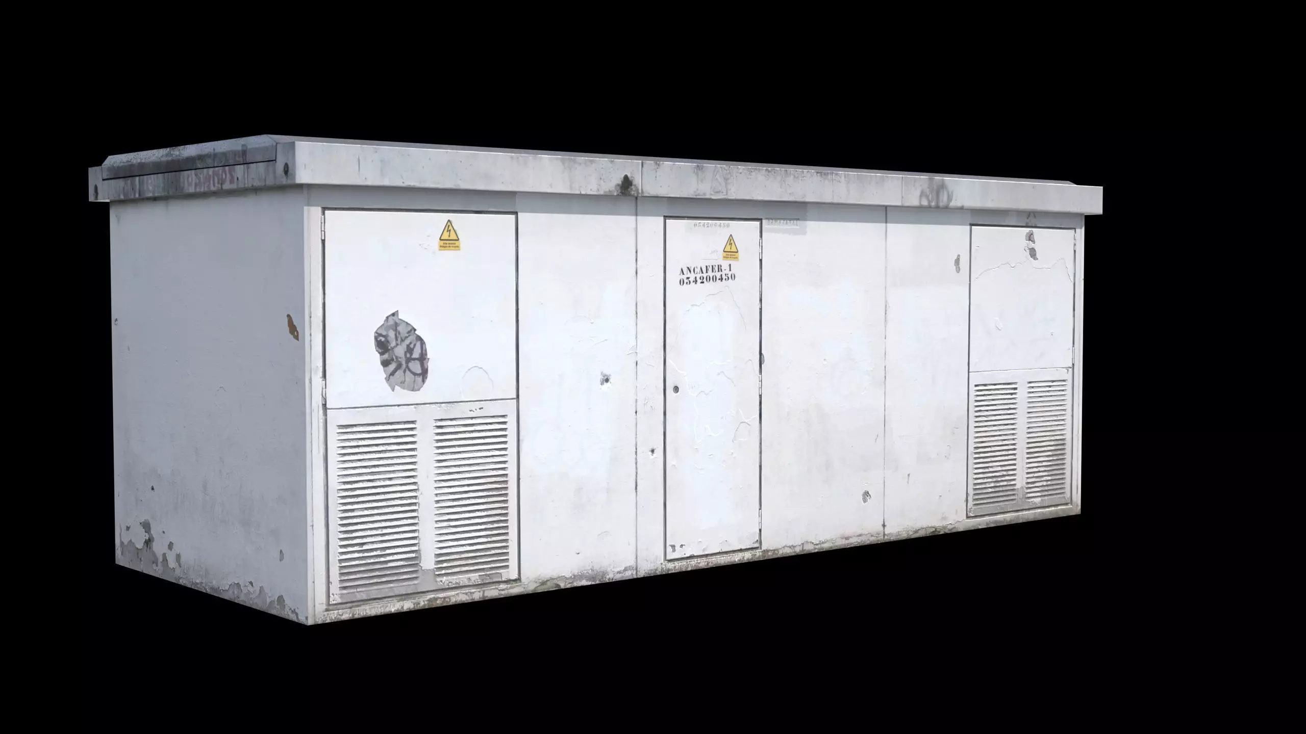 Power Generator PBR LowPoly Low-poly 3D model_0