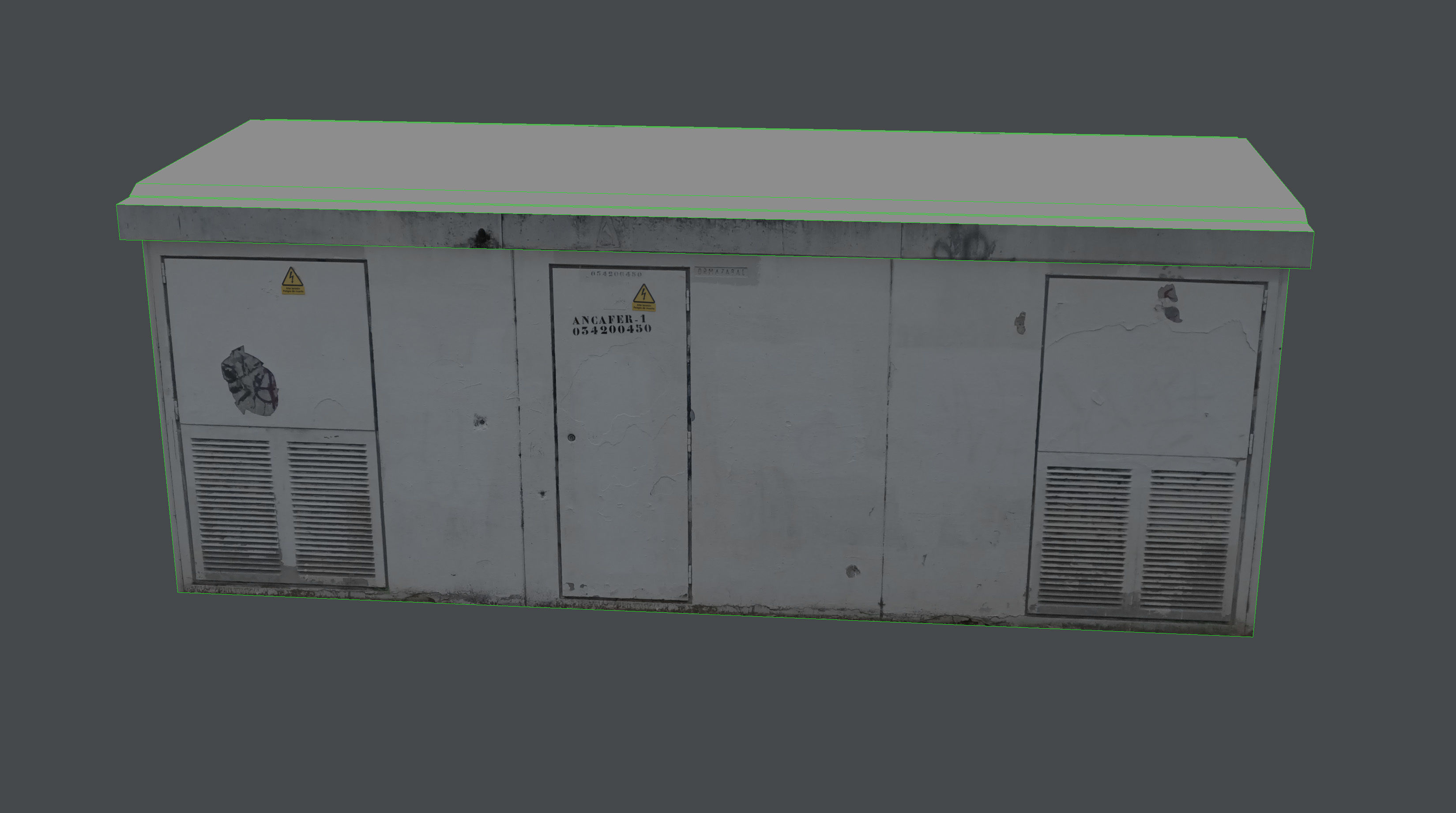 Power Generator PBR LowPoly Low-poly 3D model_17