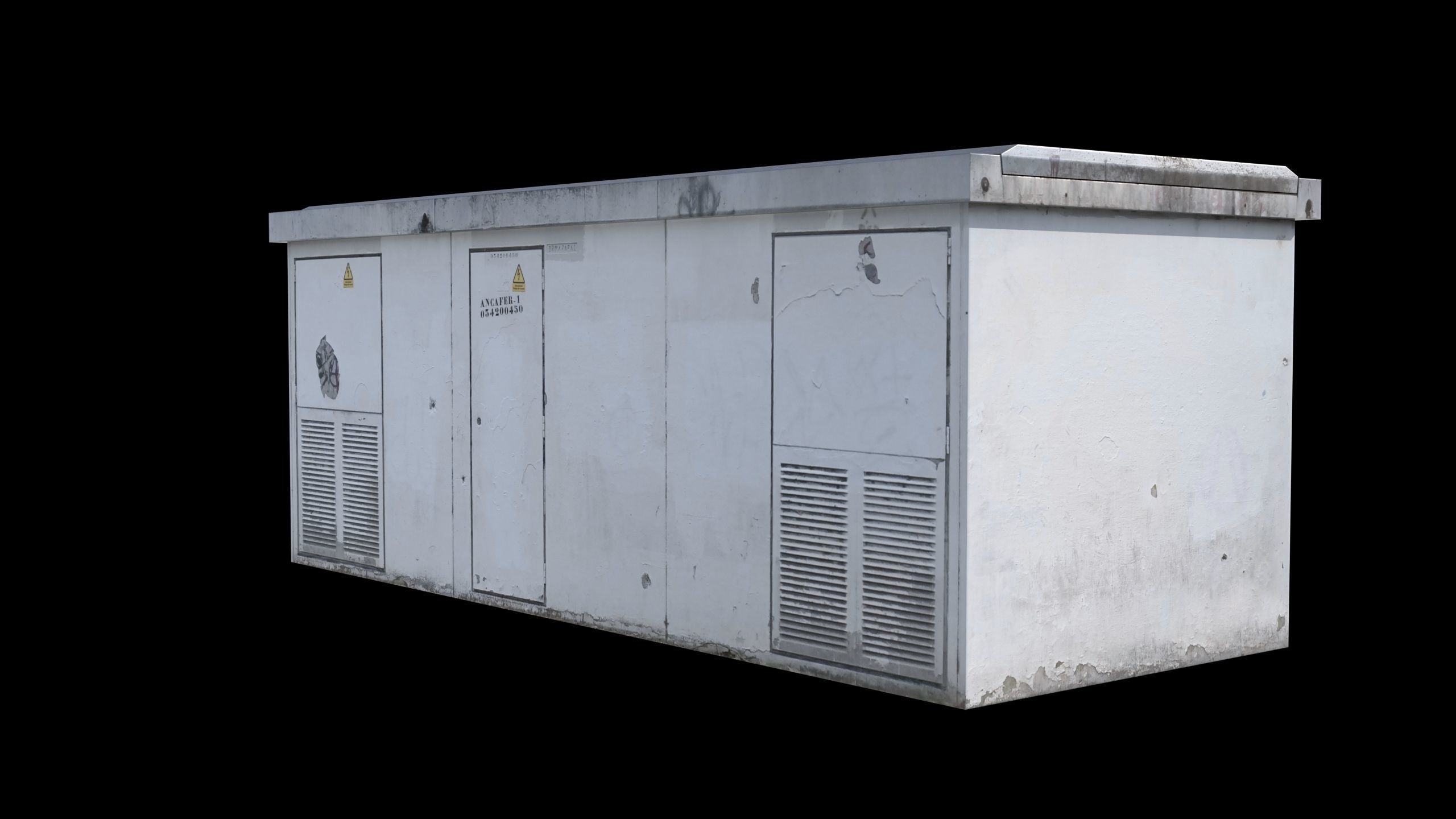 Power Generator PBR LowPoly Low-poly 3D model_2