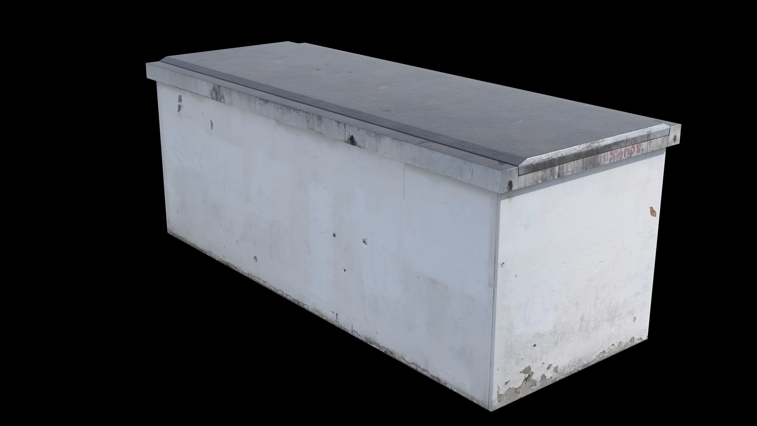 Power Generator PBR LowPoly Low-poly 3D model_14