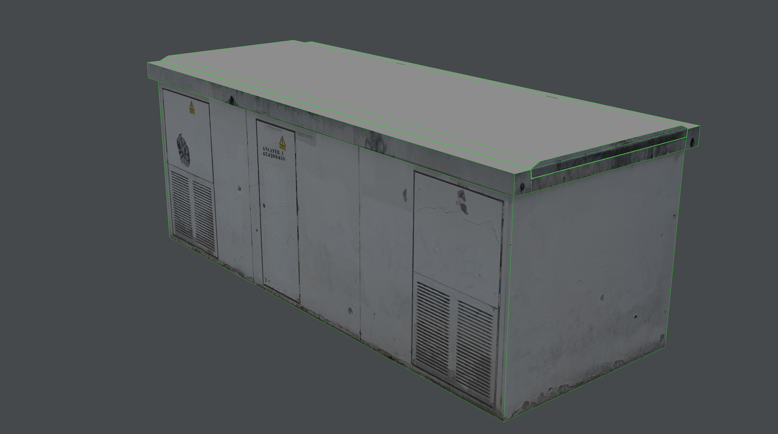 Power Generator PBR LowPoly Low-poly 3D model_18