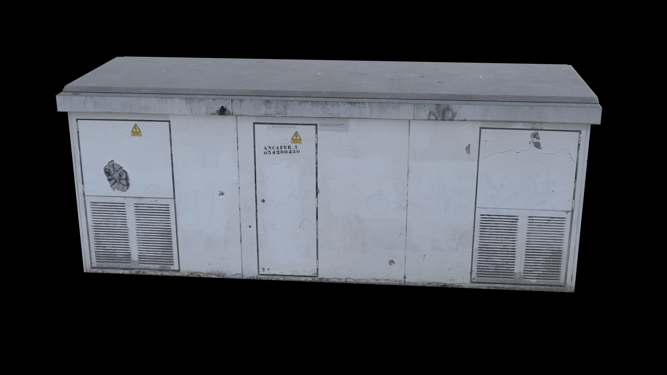 Power Generator PBR LowPoly Low-poly 3D model_9