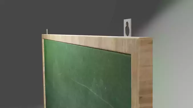 blackboard with wooden frame