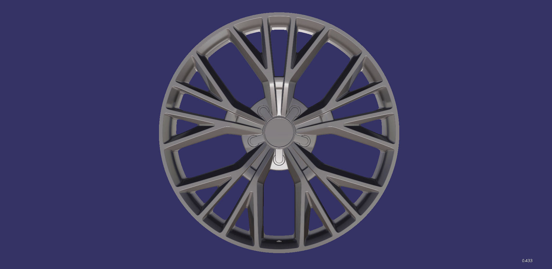 Wheel 20 inch Audi A7 3D print model_8