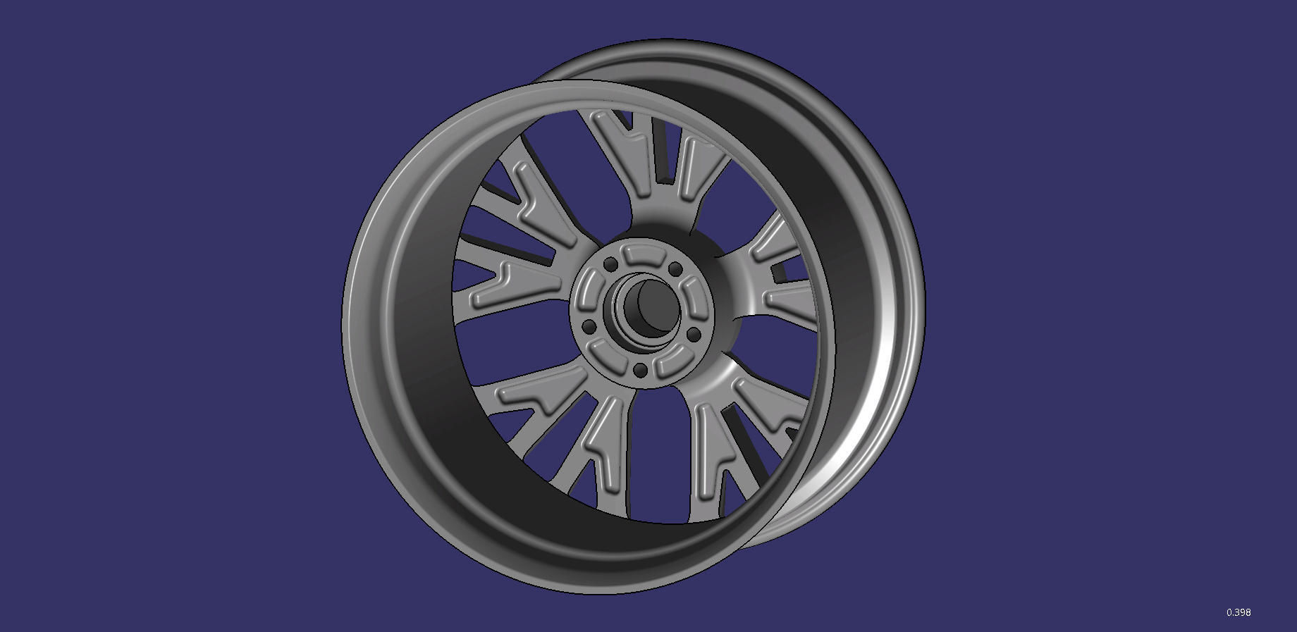 Wheel 20 inch Audi A7 3D print model_2