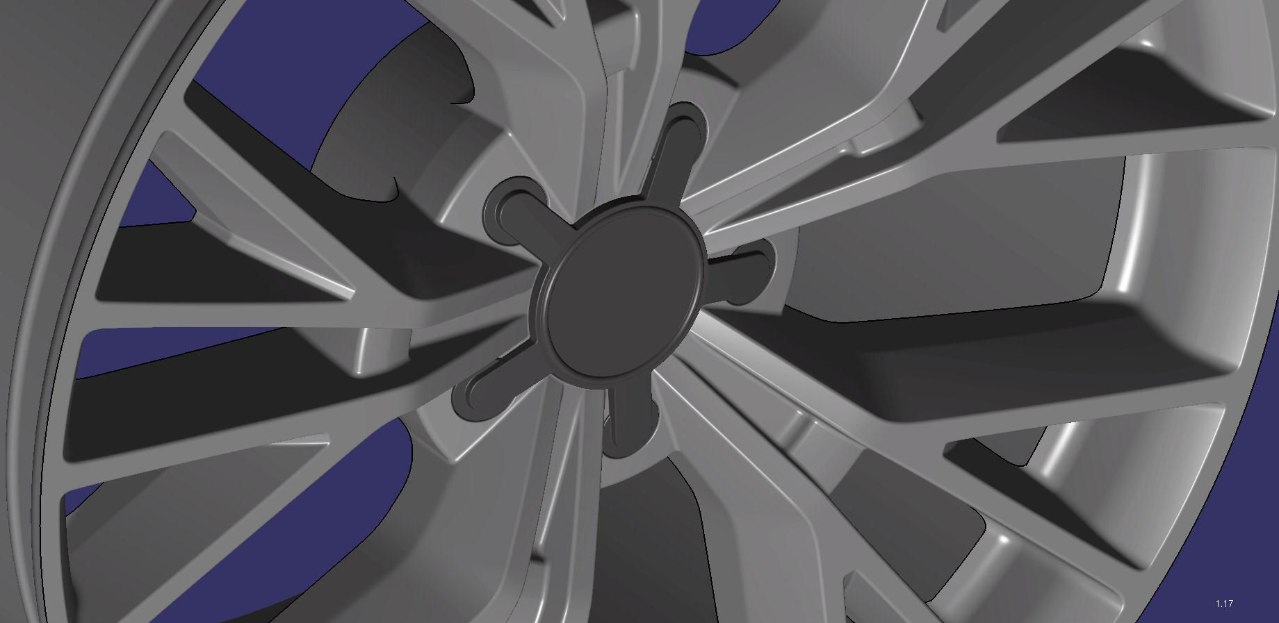 Wheel 20 inch Audi A7 3D print model_5