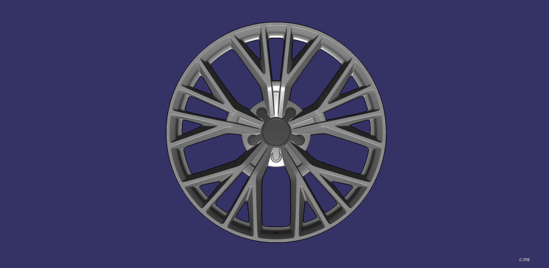 Wheel 20 inch Audi A7 3D print model_1