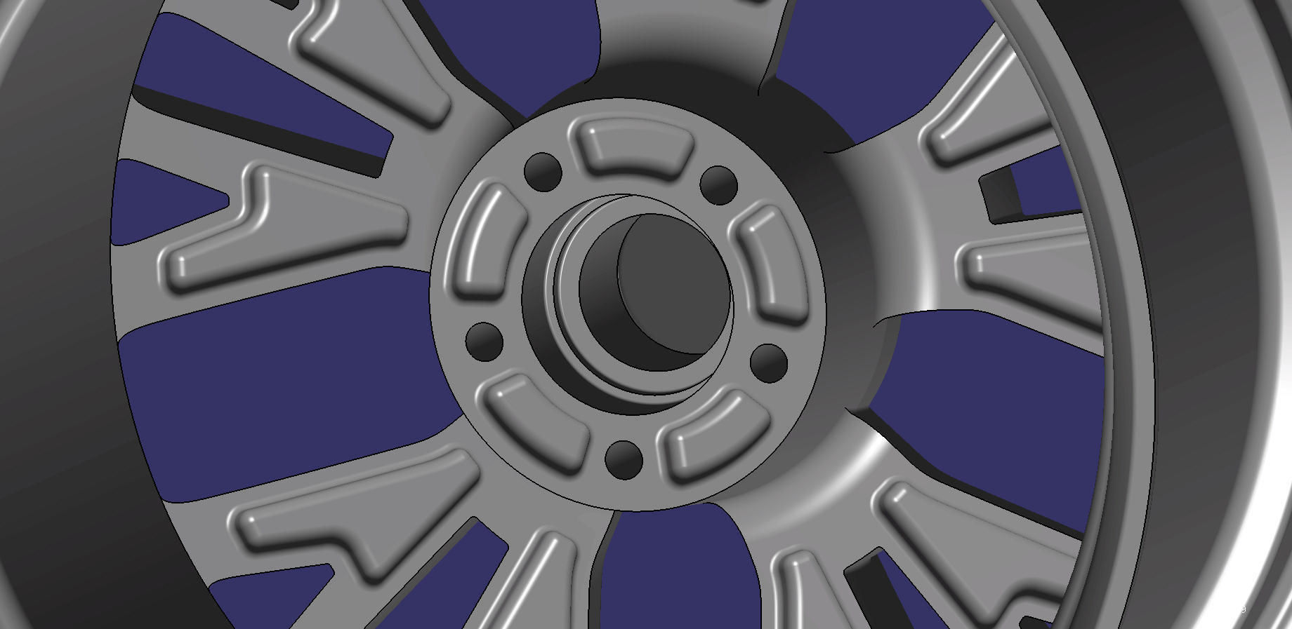 Wheel 20 inch Audi A7 3D print model_3