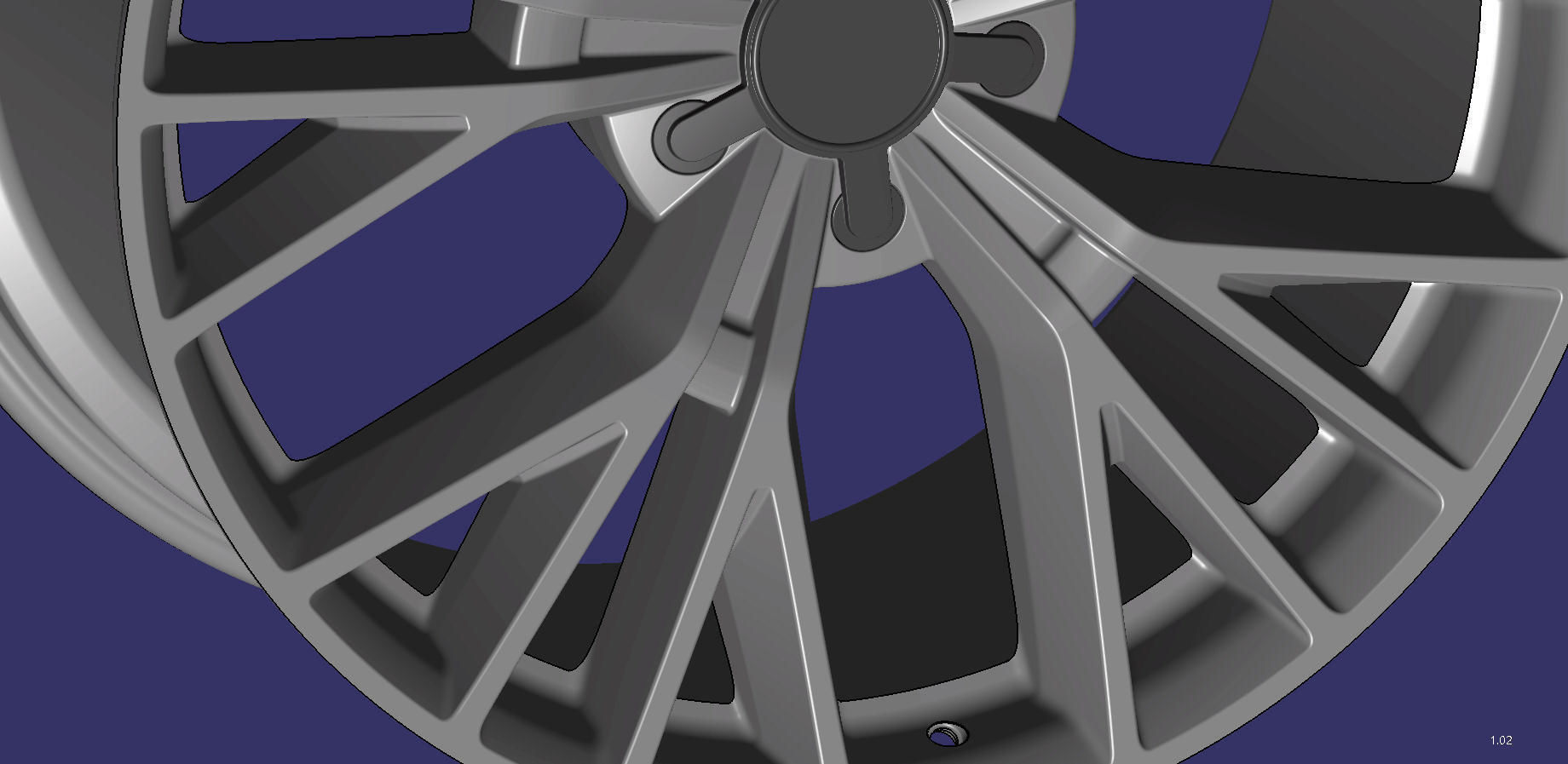 Wheel 20 inch Audi A7 3D print model_4