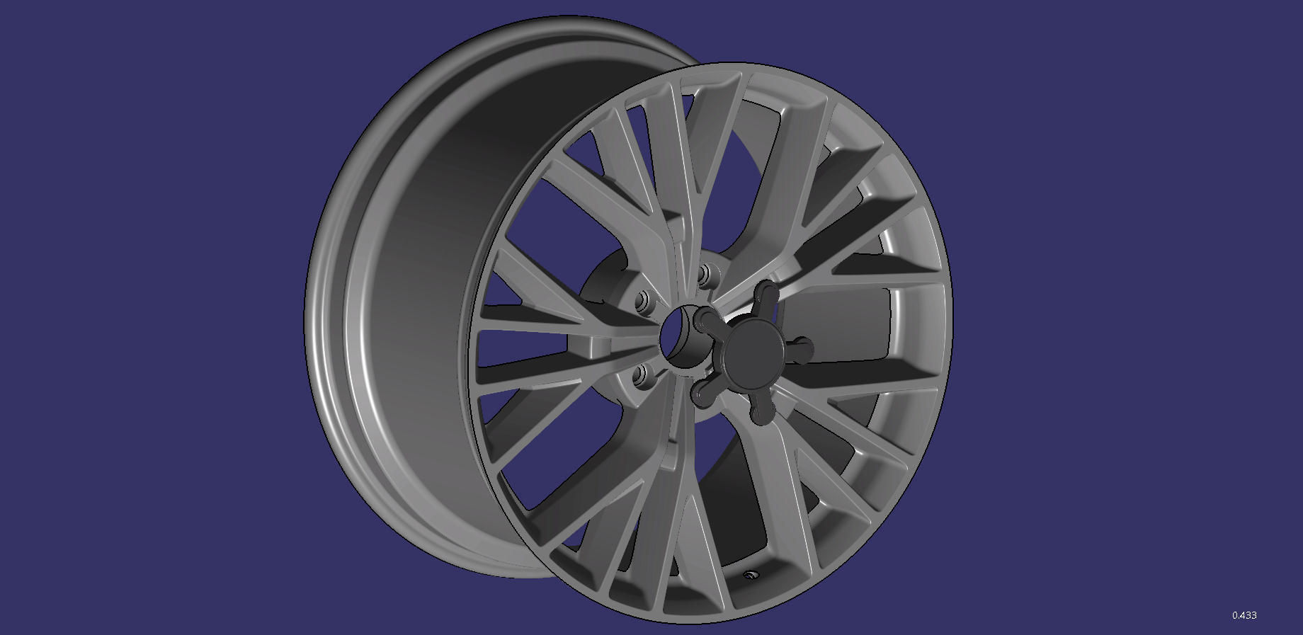 Wheel 20 inch Audi A7 3D print model_7