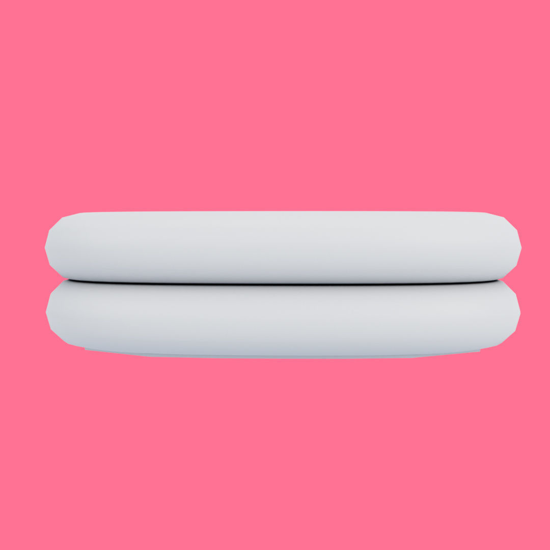 Square Inflatable Swimming Pool Low-poly 3D model_10