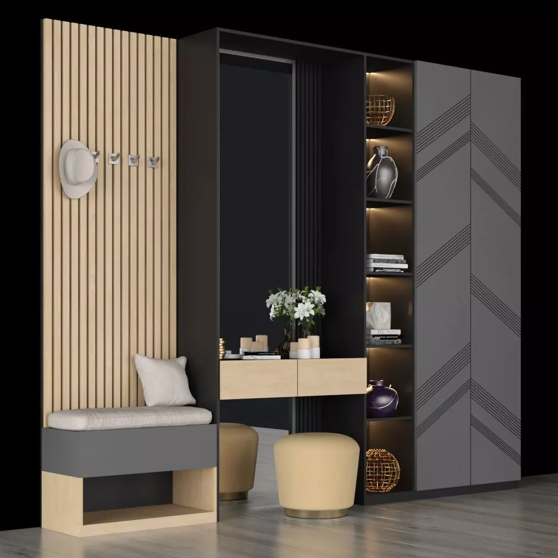 hall furniture 71 3D model