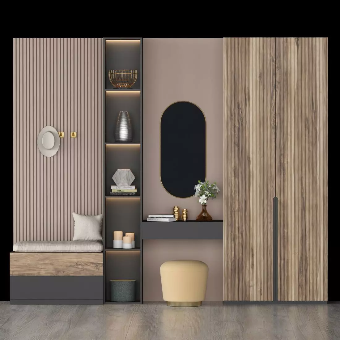hall furniture 72 3D model