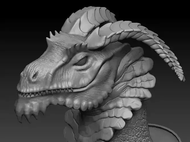 dragon bust
